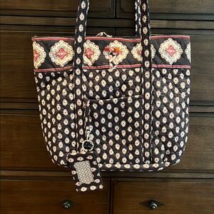 Vera Bradley Black and White Quilted Tote
